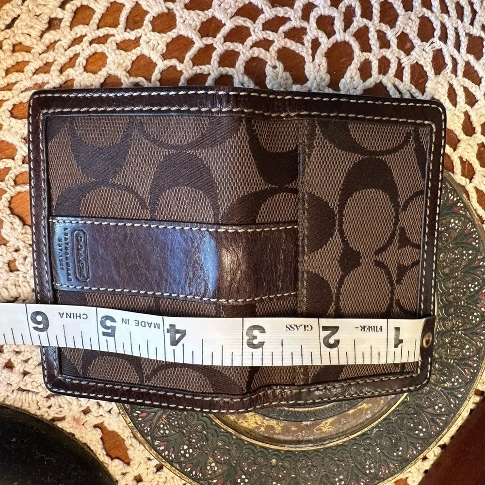 Coach Brown Vintage Leather ID Wallet